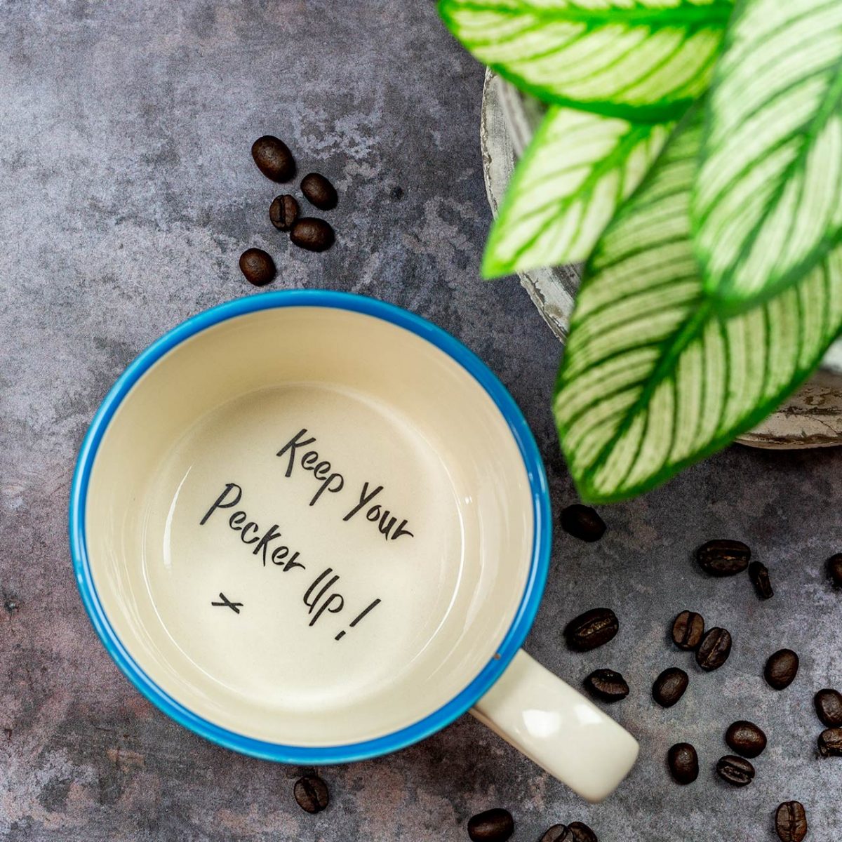 Keep Your Pecker Up - Handmade Mug - Kate Ceramics