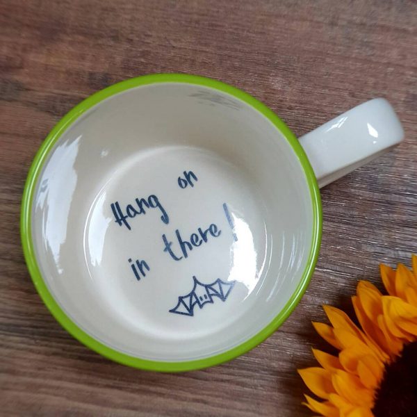 Hang On In There! Secret Message Mug
