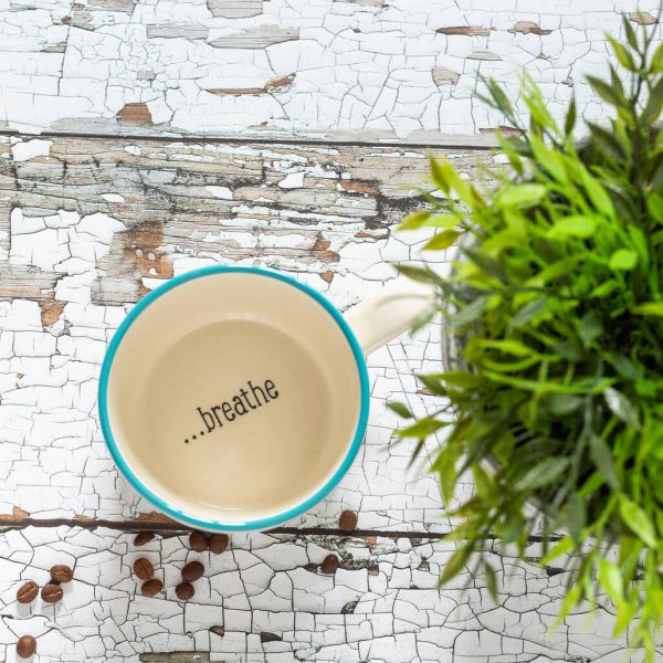 Breathe… Handmade Secret Message Mug