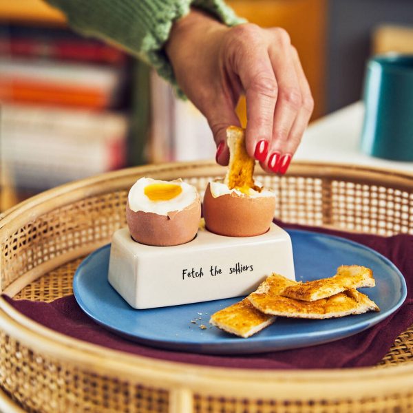 Personalised Double Ceramic Egg Cup