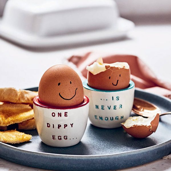 Personalised Pair Of Ceramic Egg Cups