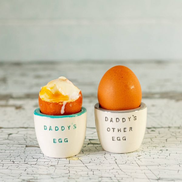 Pair Of Dad/Daddy Egg Cups