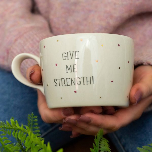 Give Me Strength! Handmade Metallic Cup