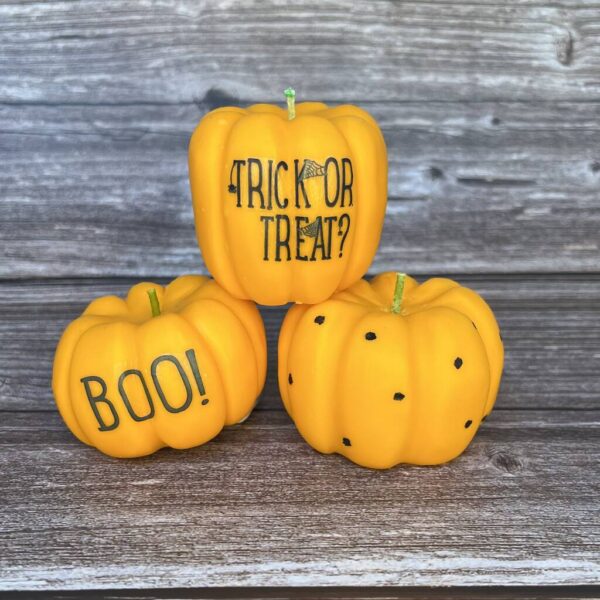 Halloween Pumpkin Candles